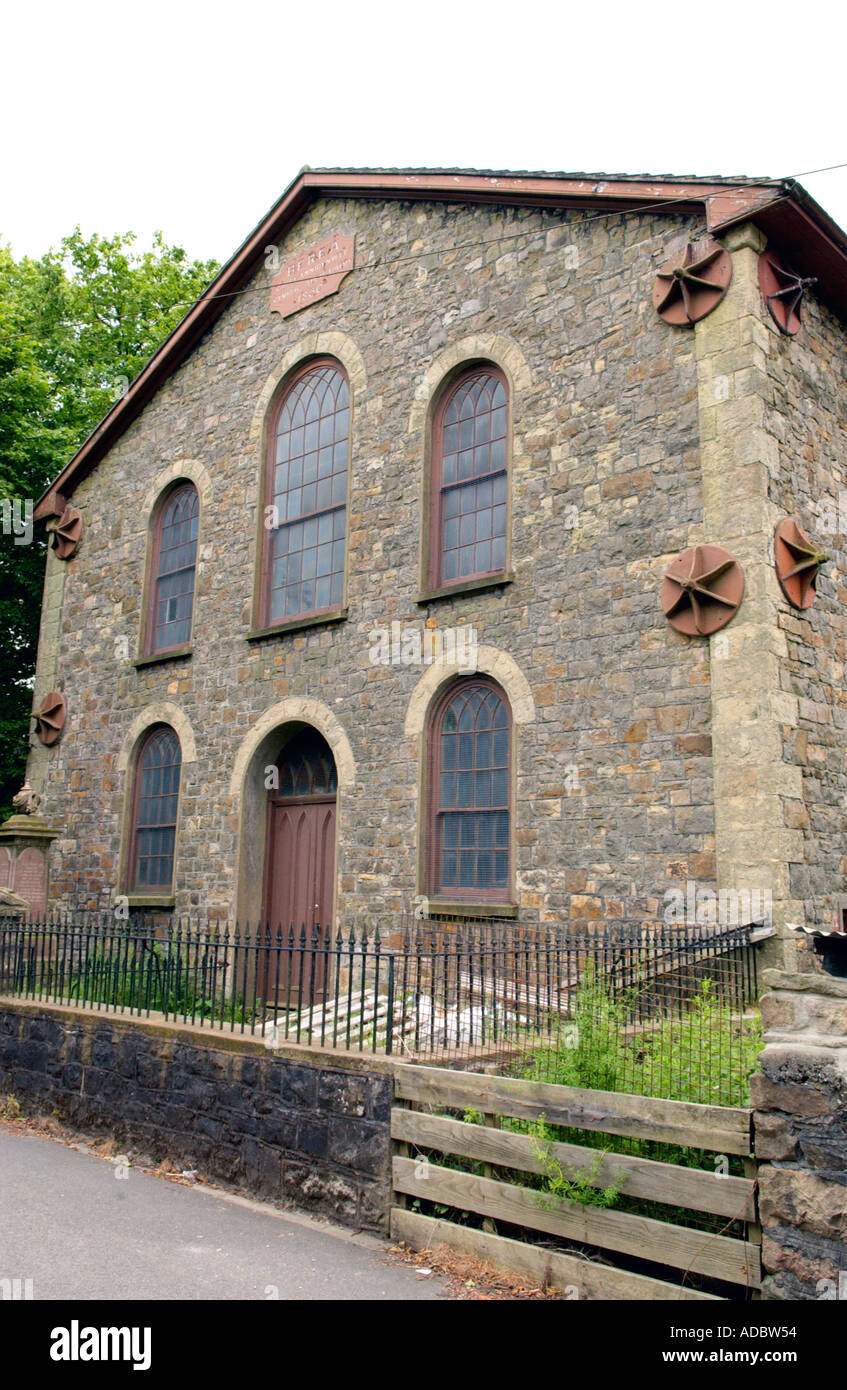Berea cappella a Blaina Blaenau Gwent Wales UK costruito nel 1842 e aperta al culto nel 1850 Foto Stock