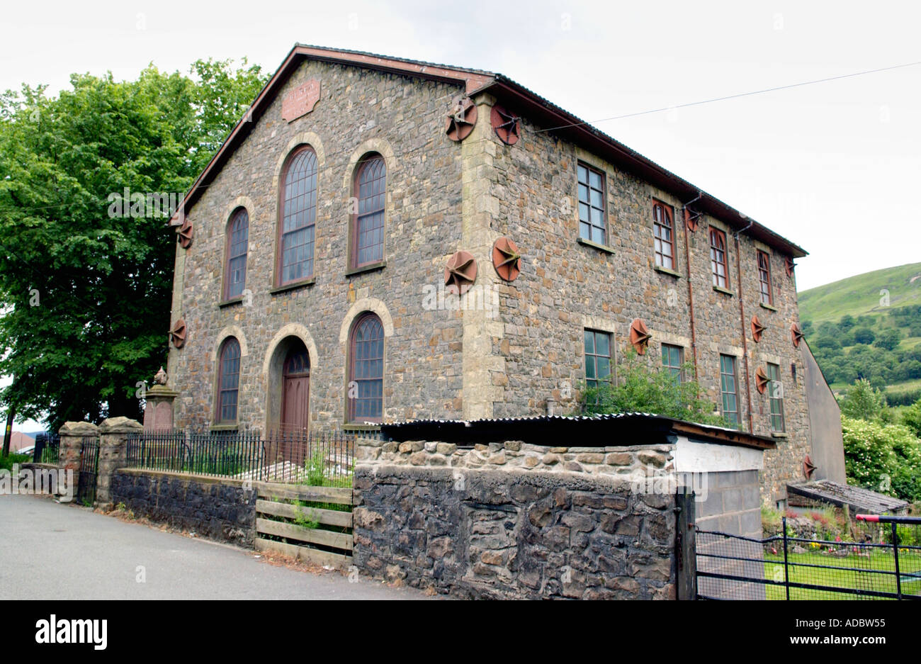 Berea cappella a Blaina Blaenau Gwent Wales UK costruito nel 1842 e aperta al culto nel 1850 Foto Stock