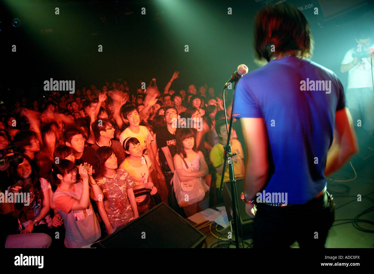 Punk band suona in Pechino 04 Ago 2007 Foto Stock