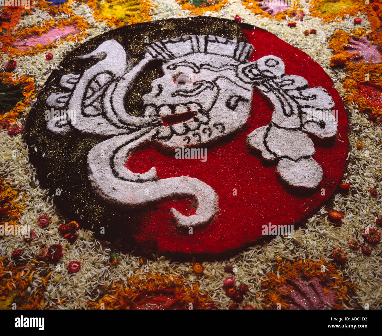 Foto di sabbia il Giorno dei Morti il Dia de los Muertos Oaxaca Messico Foto Stock