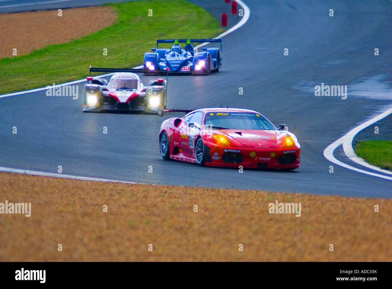 Ferrari F430 GTC S Du Tertre Rouge Le Mans 24 ore di gara del Nord Europa Francia Foto Stock