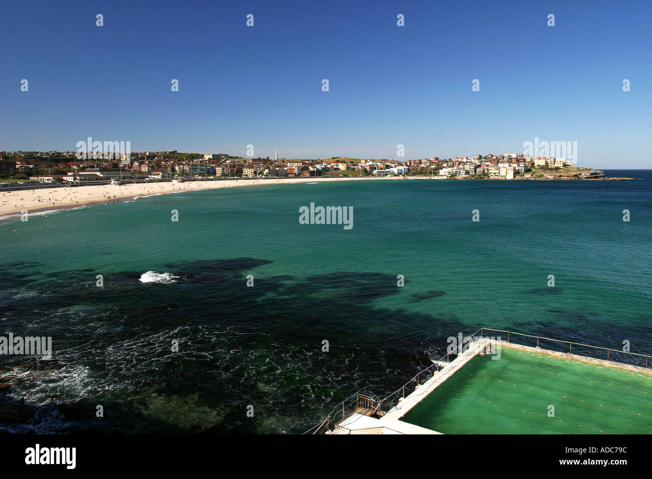 La spiaggia di Bondi e bagni Sydney Australia Foto Stock