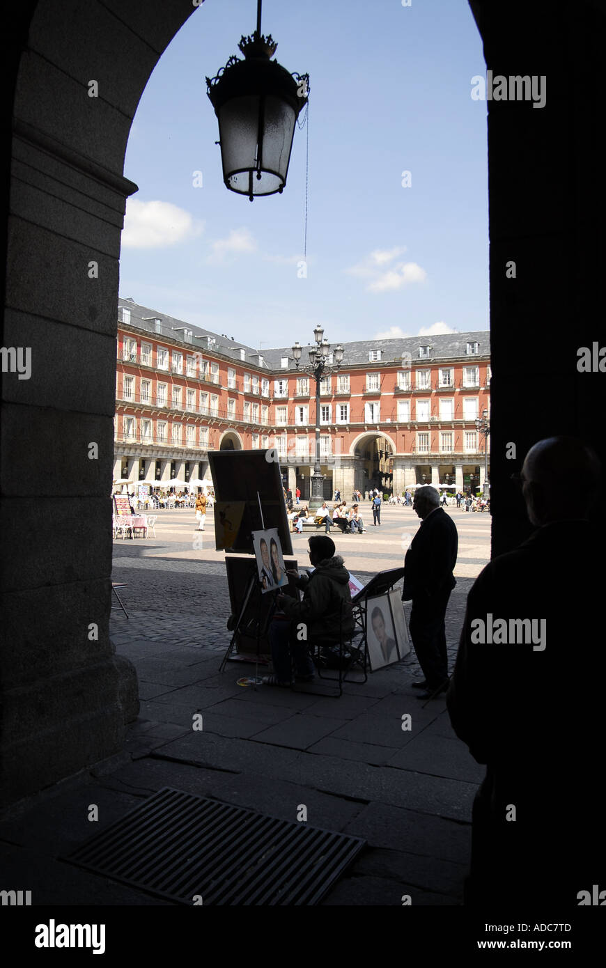 La piazza principale di Madrid, Spagna Foto Stock