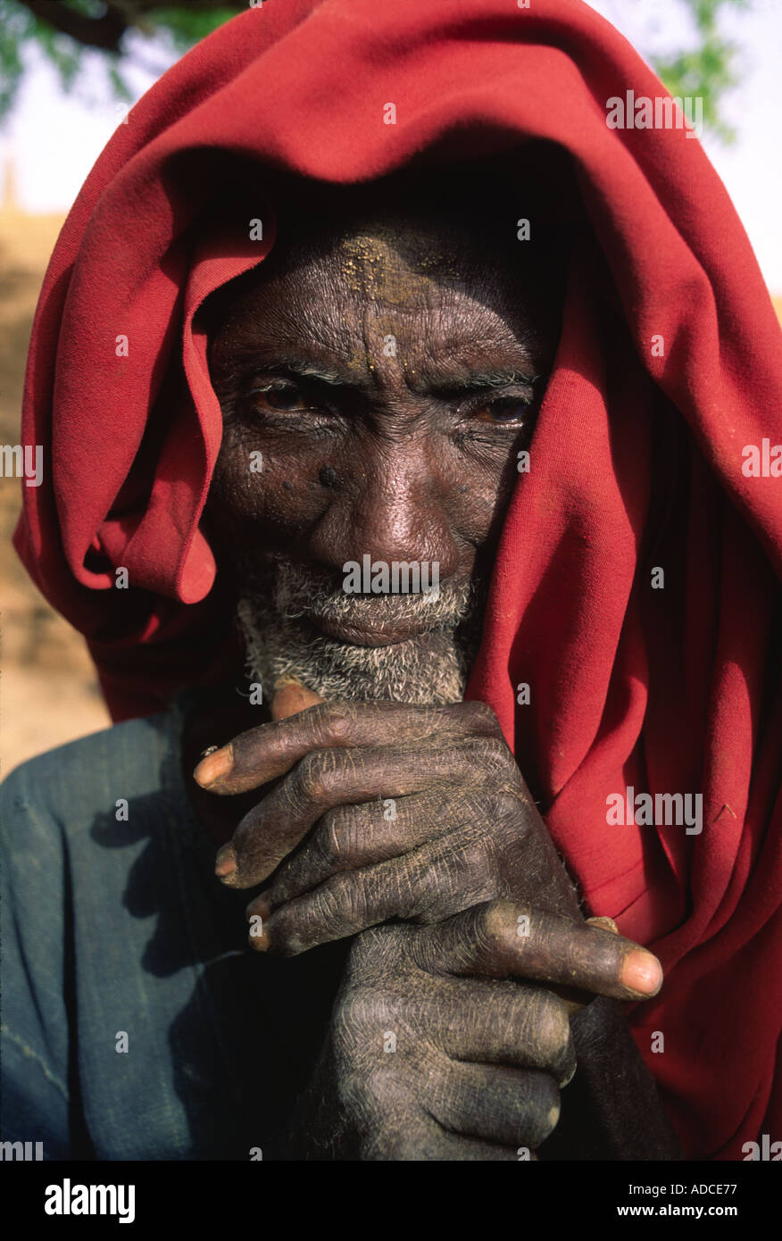 Villaggio sambuco Tougoume Mali Foto Stock