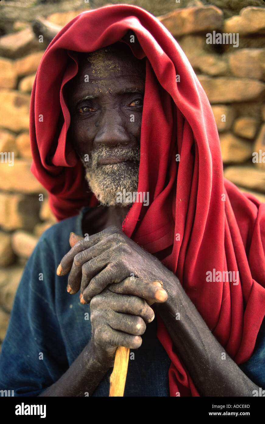 Villaggio sambuco Tougoume Mali Foto Stock