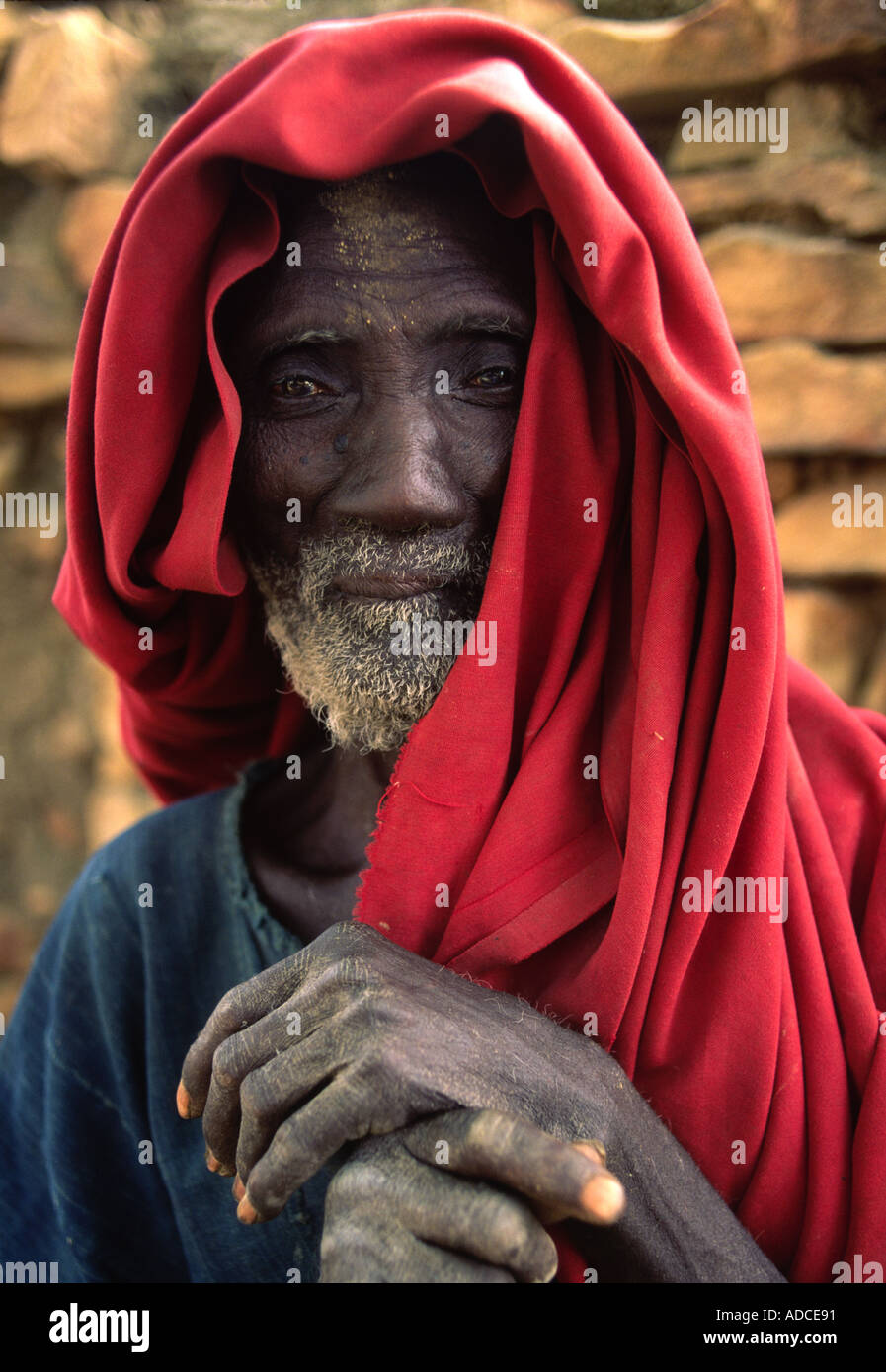 Villaggio sambuco Tougoume Mali Foto Stock