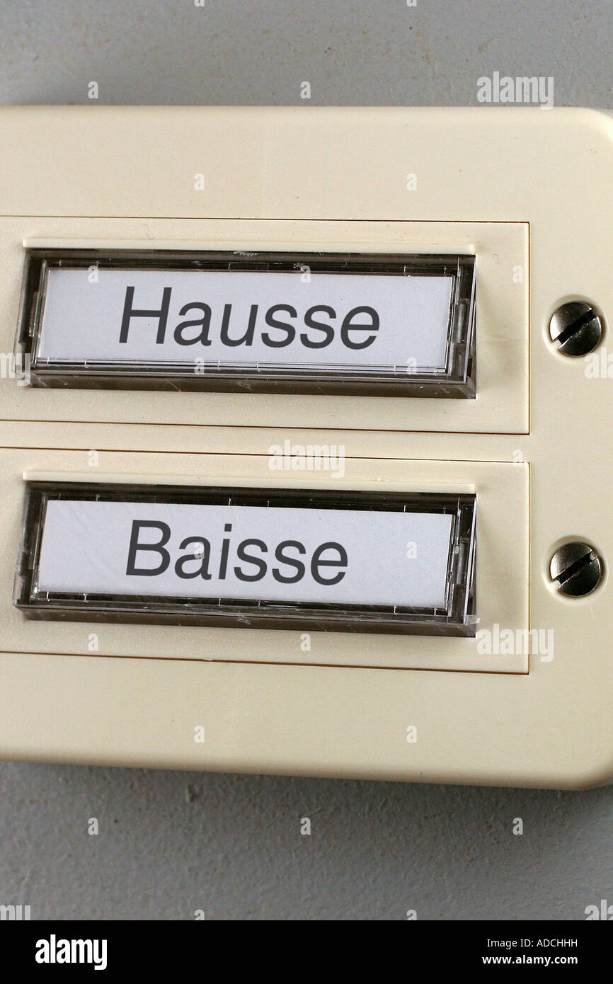 ascesa e orso Foto Stock