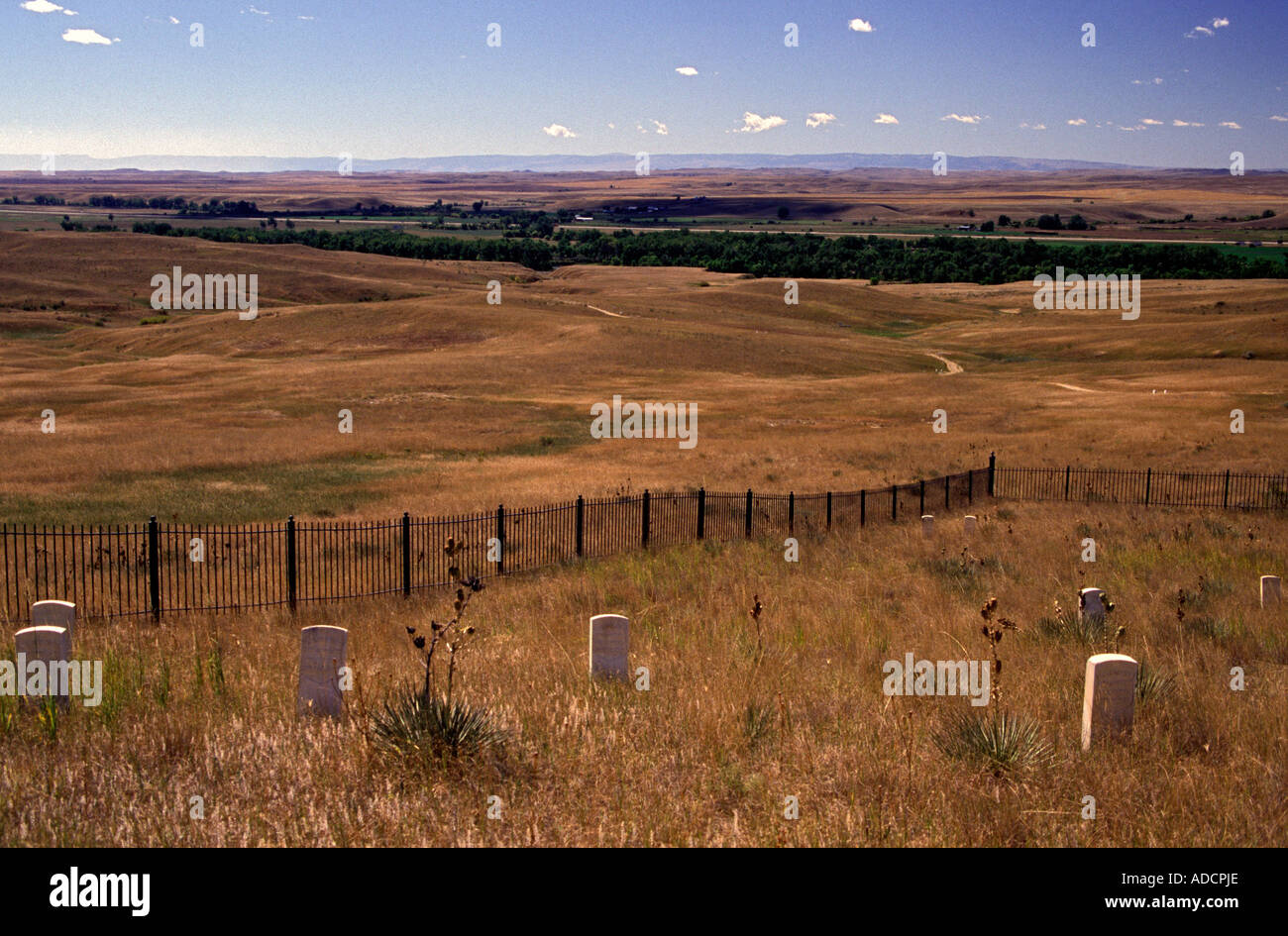 Little Bighorn Battlefield Foto Stock