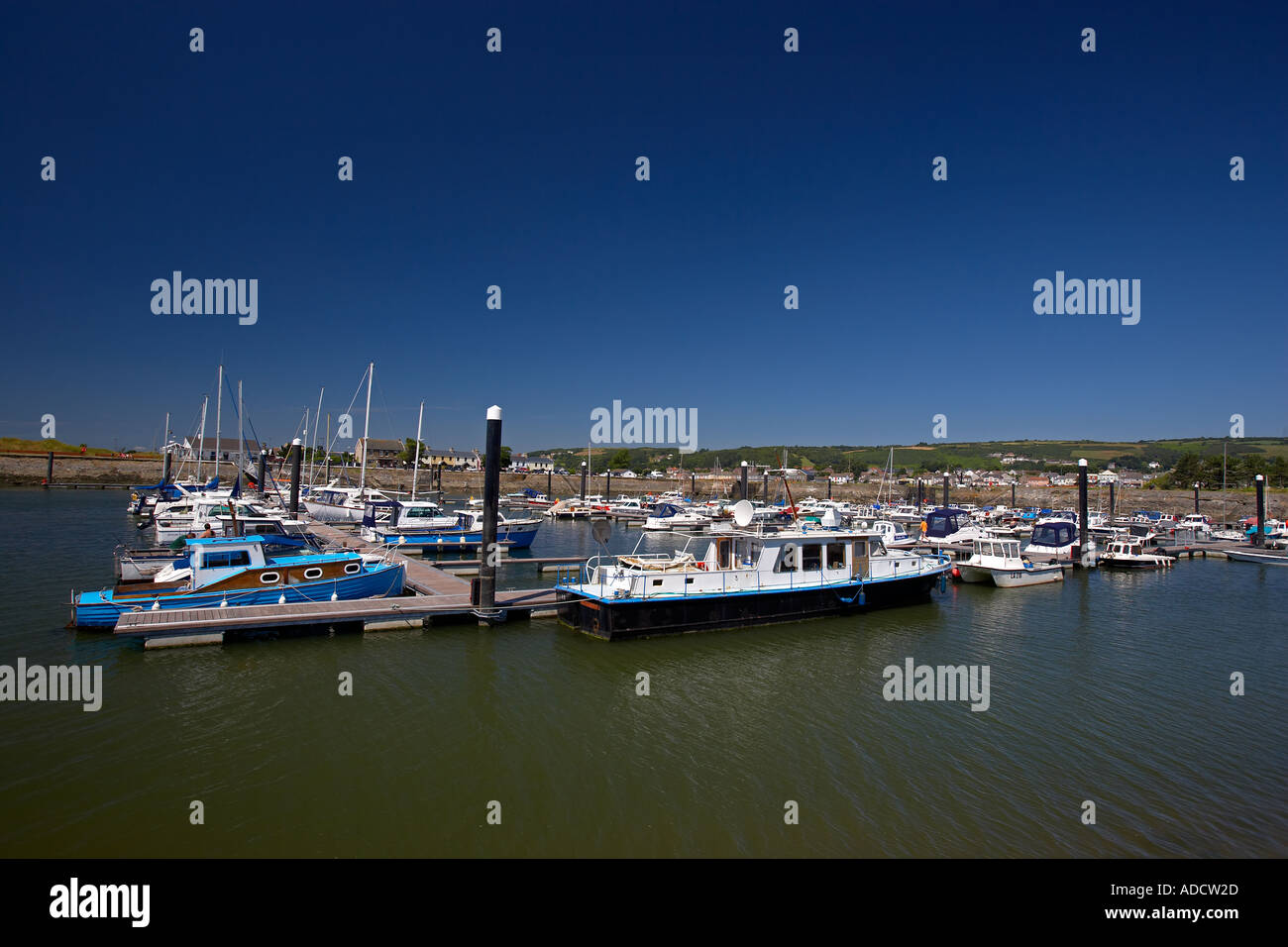 Burry Port Harbour, Burry Port, South West Wales, Regno Unito Foto Stock