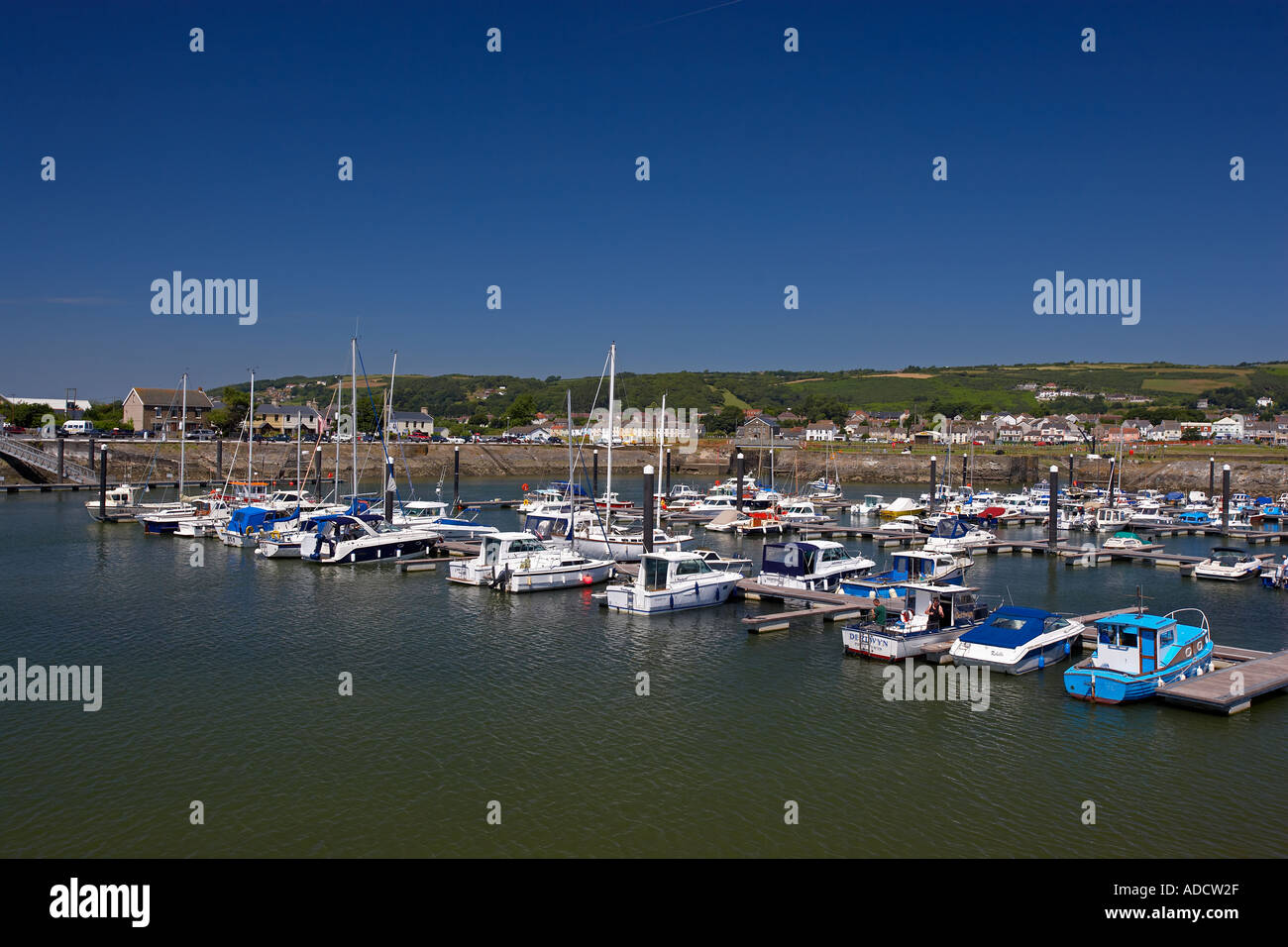 Burry Port Harbour, Burry Port, South West Wales, Regno Unito Foto Stock