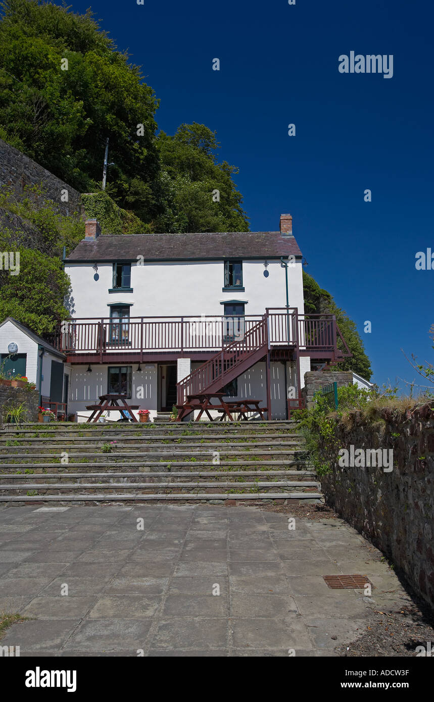 Il Boathouse nel Laugharne in cui Dylan Thomas ha vissuto Foto Stock