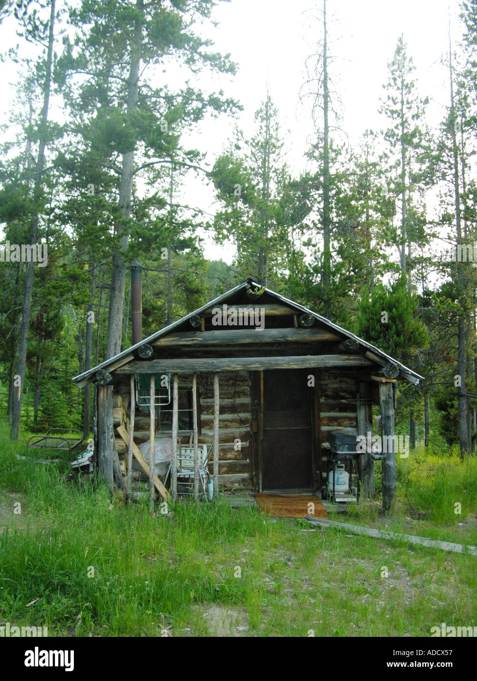 Vecchio rustico Log Cabin Foto Stock