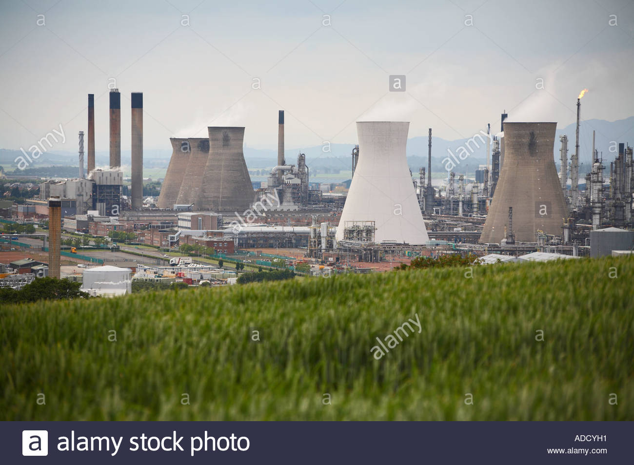 Grangemouth impianto petrolchimico, SCOZIA Foto Stock