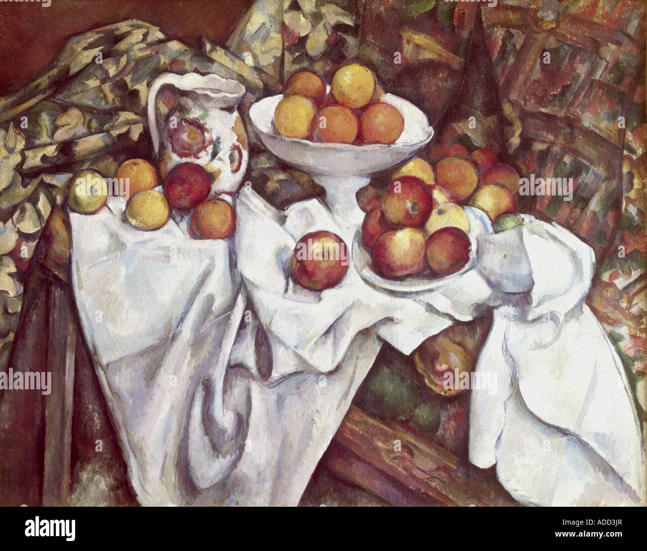 "Belle Arti, Cezanne, Paolo (1839 - 1906), pittura, " Mele e arance', 1895 - 1900, olio su tela, il Museo d' Orsay, Parigi, FR Foto Stock