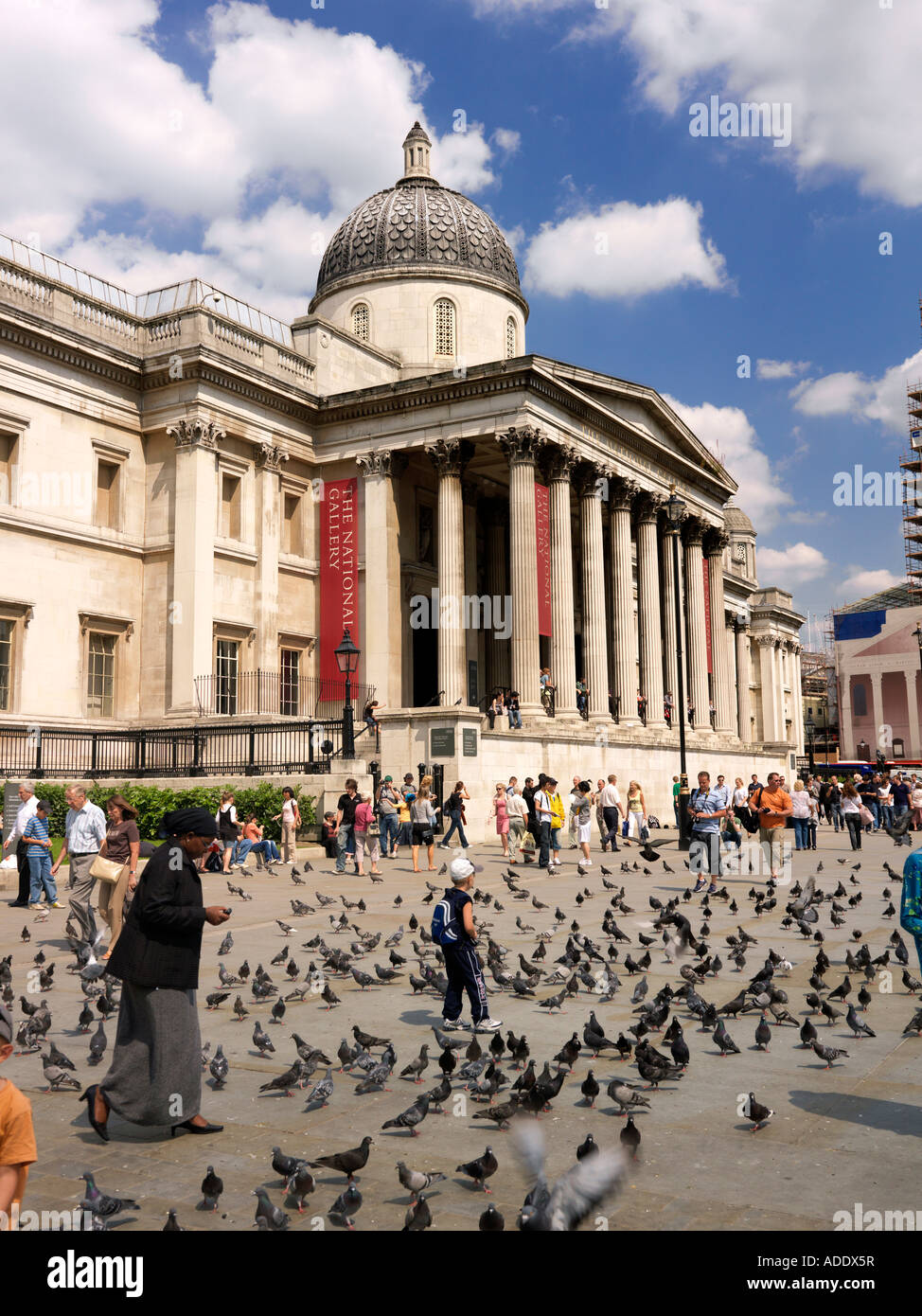 Trafalgar Square a Londra, Inghilterra Foto Stock