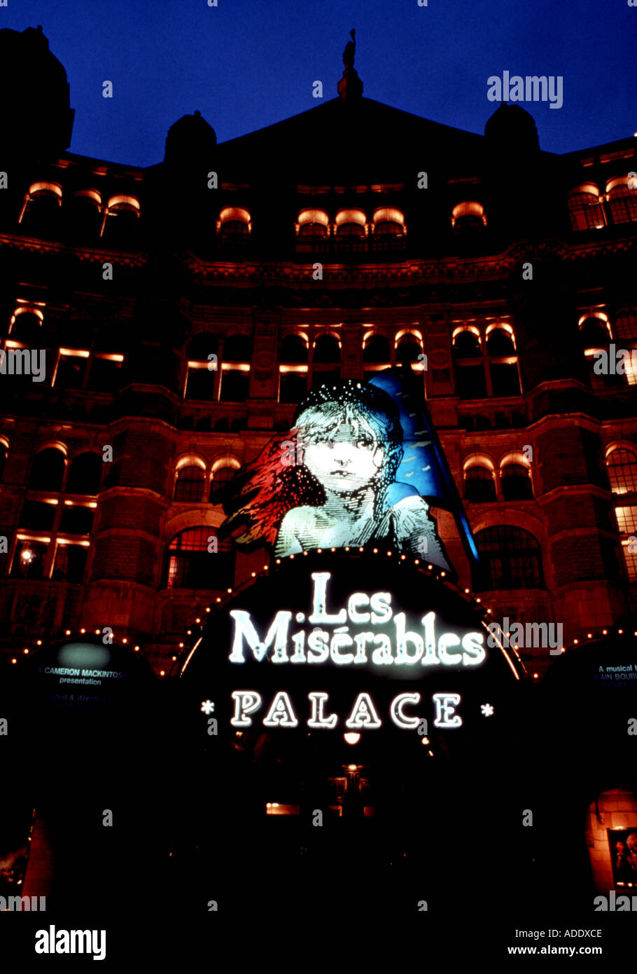 LES MISERABLES musical al Palace Theatre di Londra negli anni novanta Foto Stock
