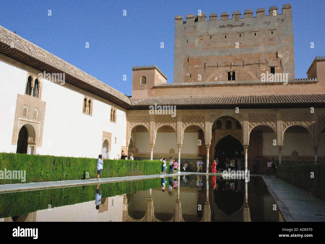 Vista di Alhambra Palace & Alcazaba fortezza Granada Andalusia Andalucía España Spagna Iberia Europa Foto Stock