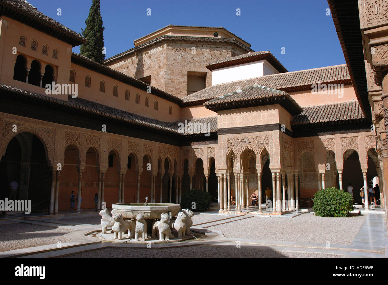 Vista di Alhambra Palace & Alcazaba fortezza Granada Andalusia Andalucía España Spagna Iberia Europa Foto Stock