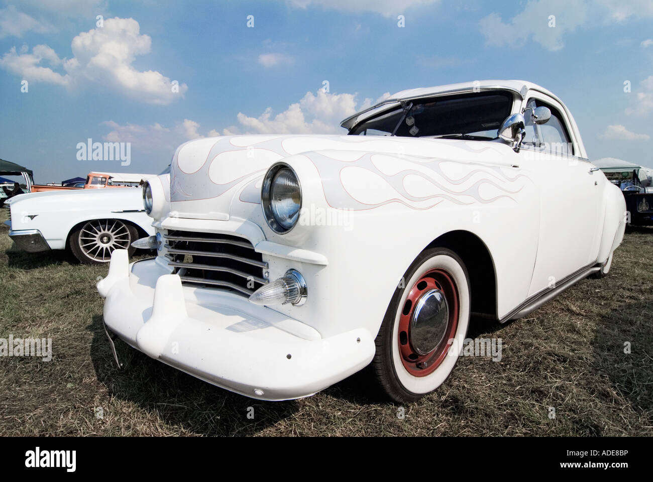 Bottrop Kustom Kulture 2007 Hot Rods Kustoms incrociatori di arte presso l'aerodromo di Bottrop Kirchhellen Foto Stock