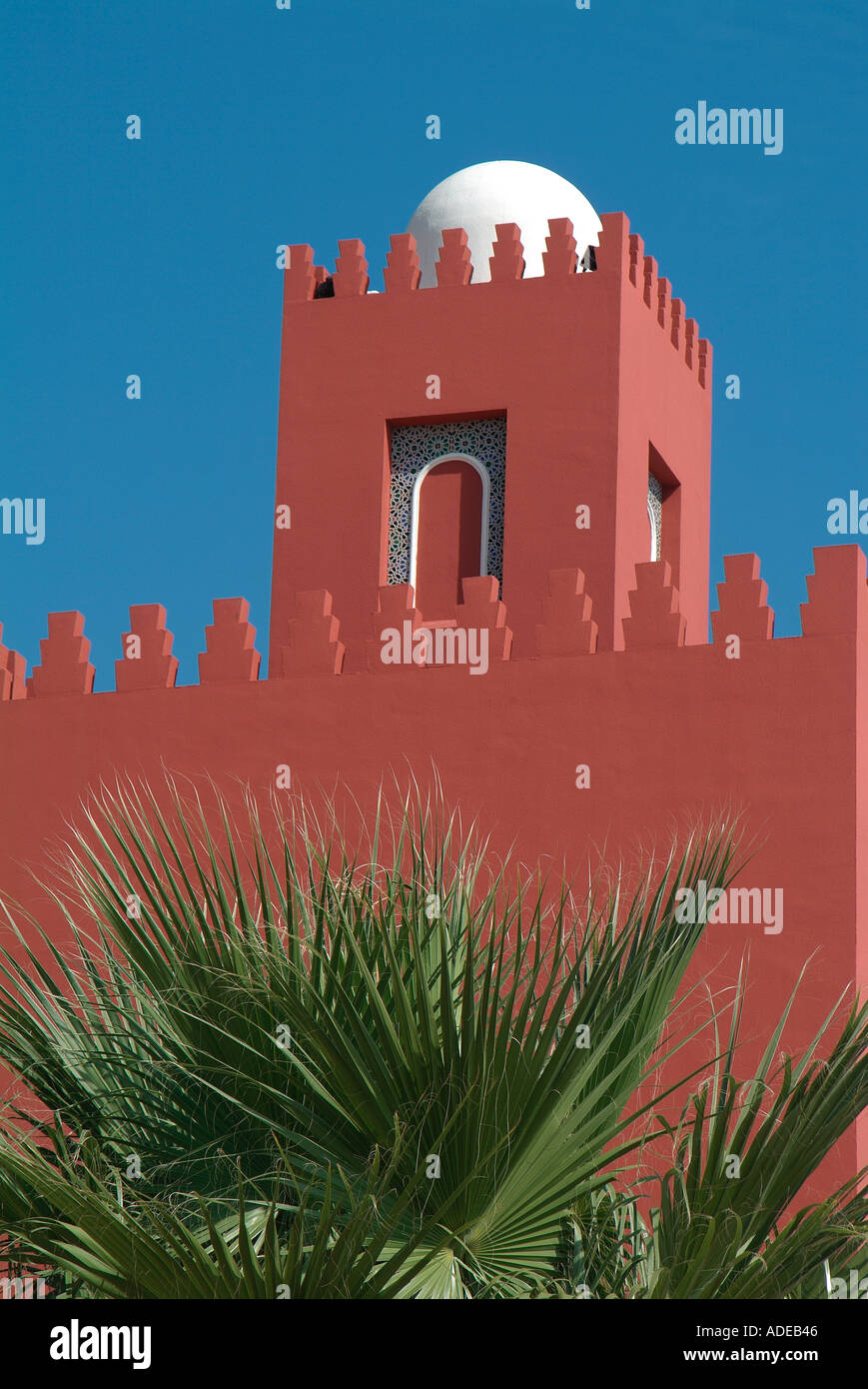 Stile moresco edificio in Benalmadena, Spagna Foto Stock