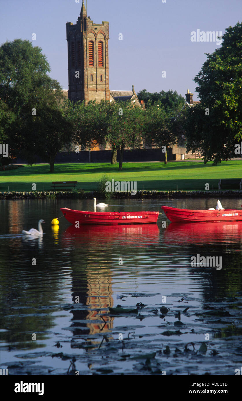 Castle Douglas Carlingwark Loch Foto Stock