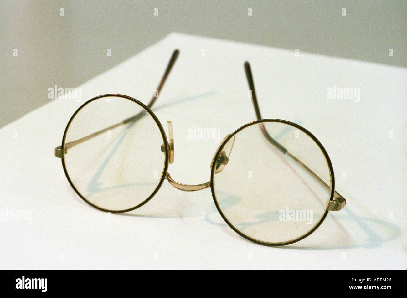occhiali rotondi Foto Stock