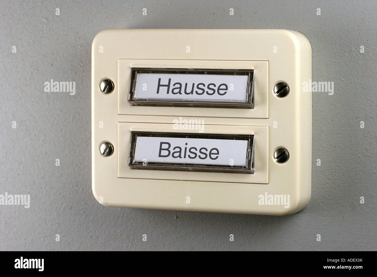 ascesa e orso Foto Stock