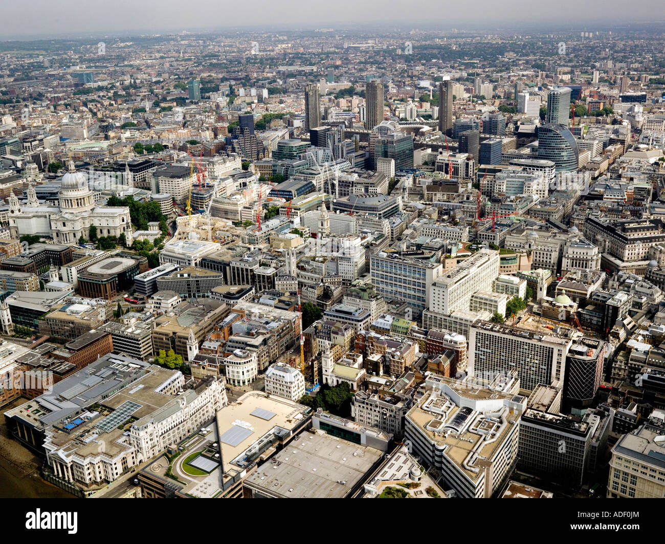 Città di antenna di Londra Foto Stock