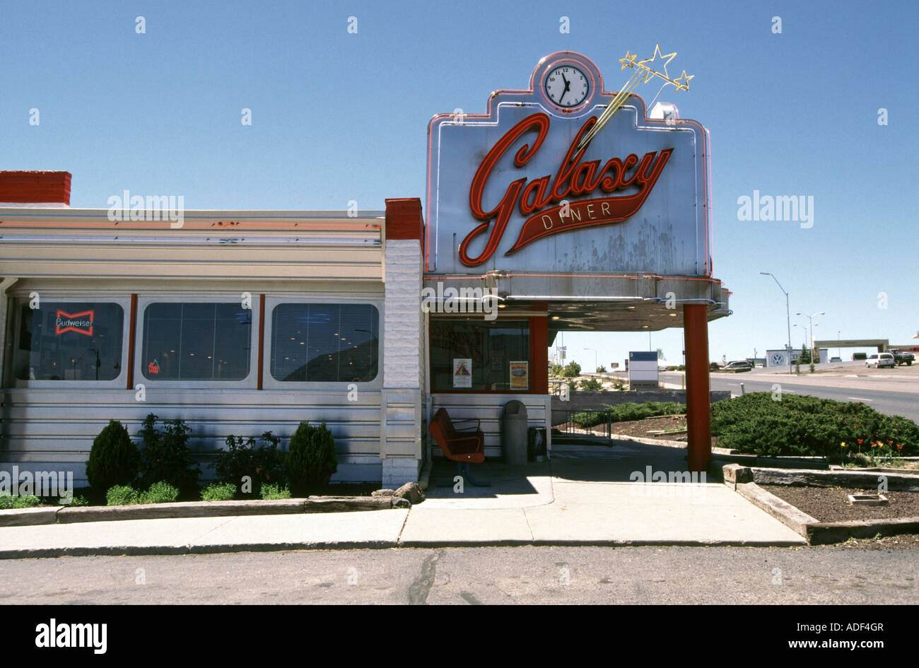 Negli anni cinquanta-style diner sulla storica Route 66 Flagstaff in Arizona USA Foto Stock