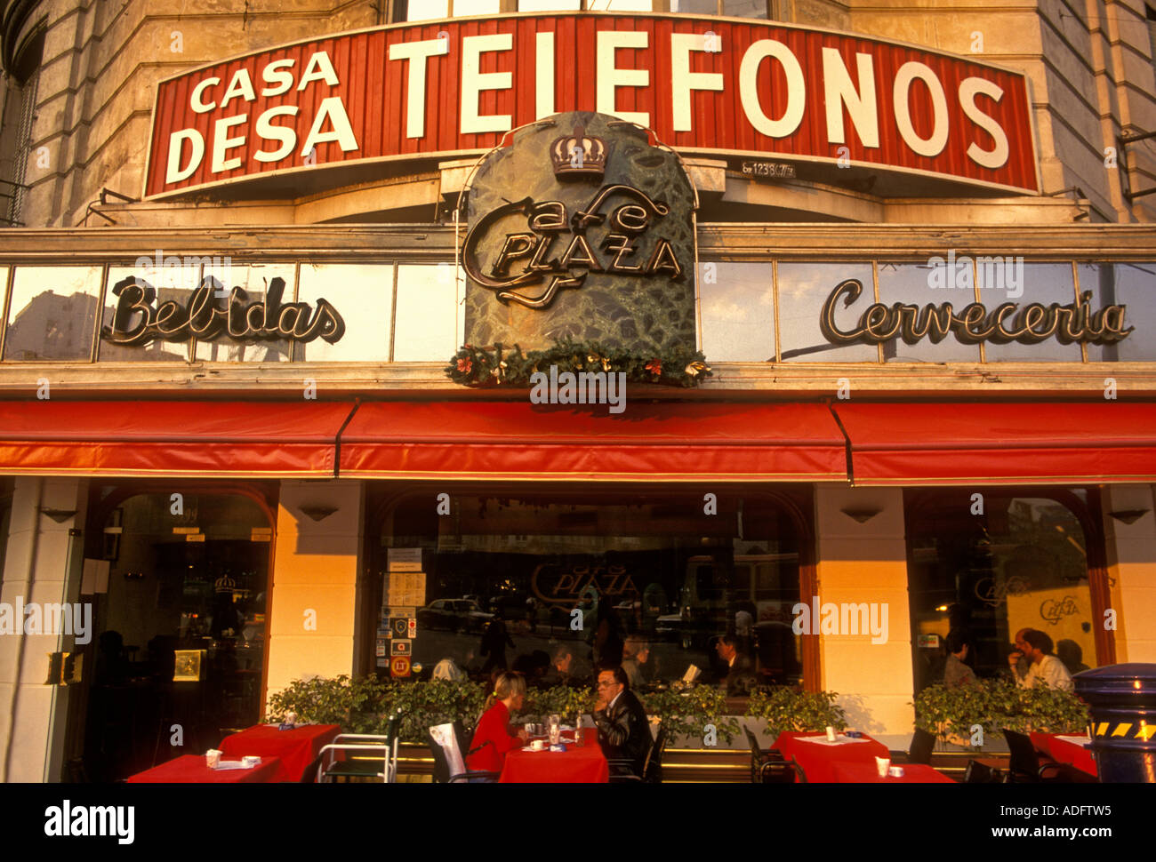 Casa Desa Telefonos ristorante, Plaza de la Republica, Avenue di Luglio 9, Calle Lavalle, Buenos Aires, Provincia di Buenos Aires, Argentina, Sud America Foto Stock