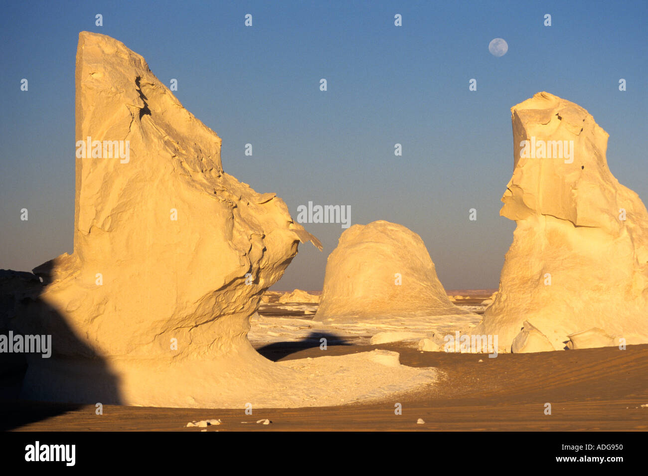 Le formazioni rocciose White Desert Egitto Foto Stock