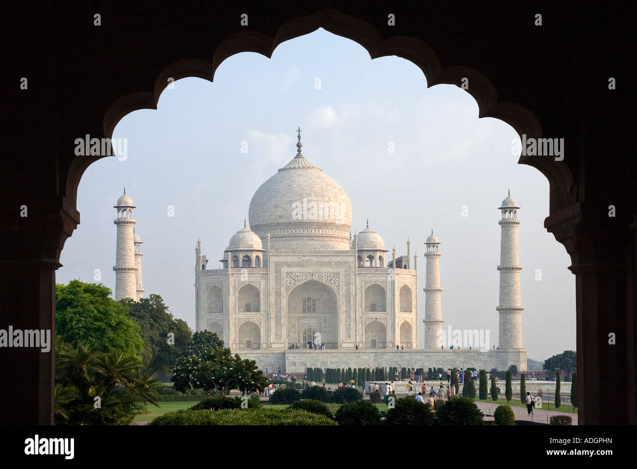 Famosa in tutto il mondo, Taj Mahal Foto Stock