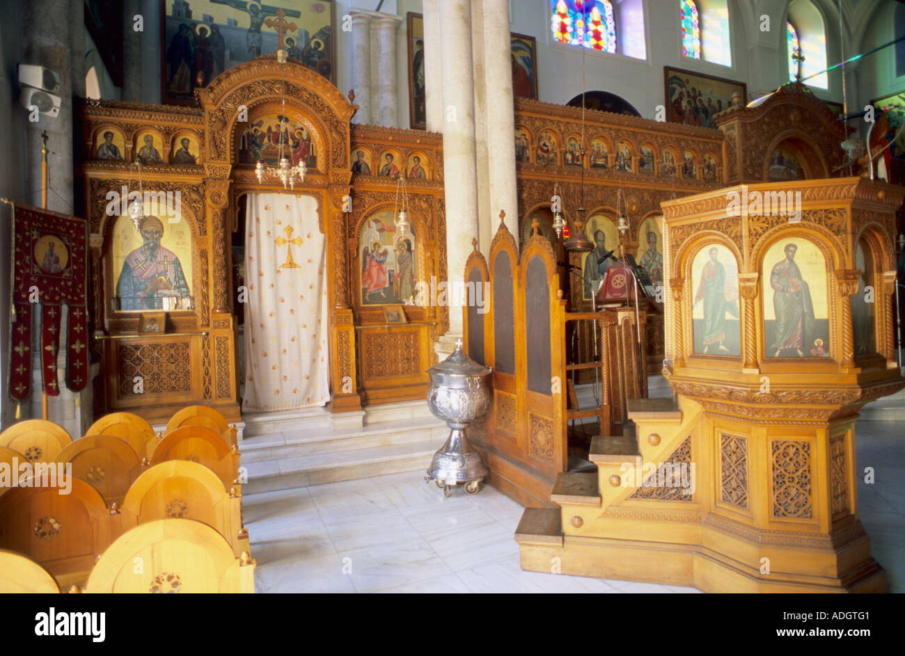 Grecia Creta Iraklion St Tito Cattedrale interno Foto Stock