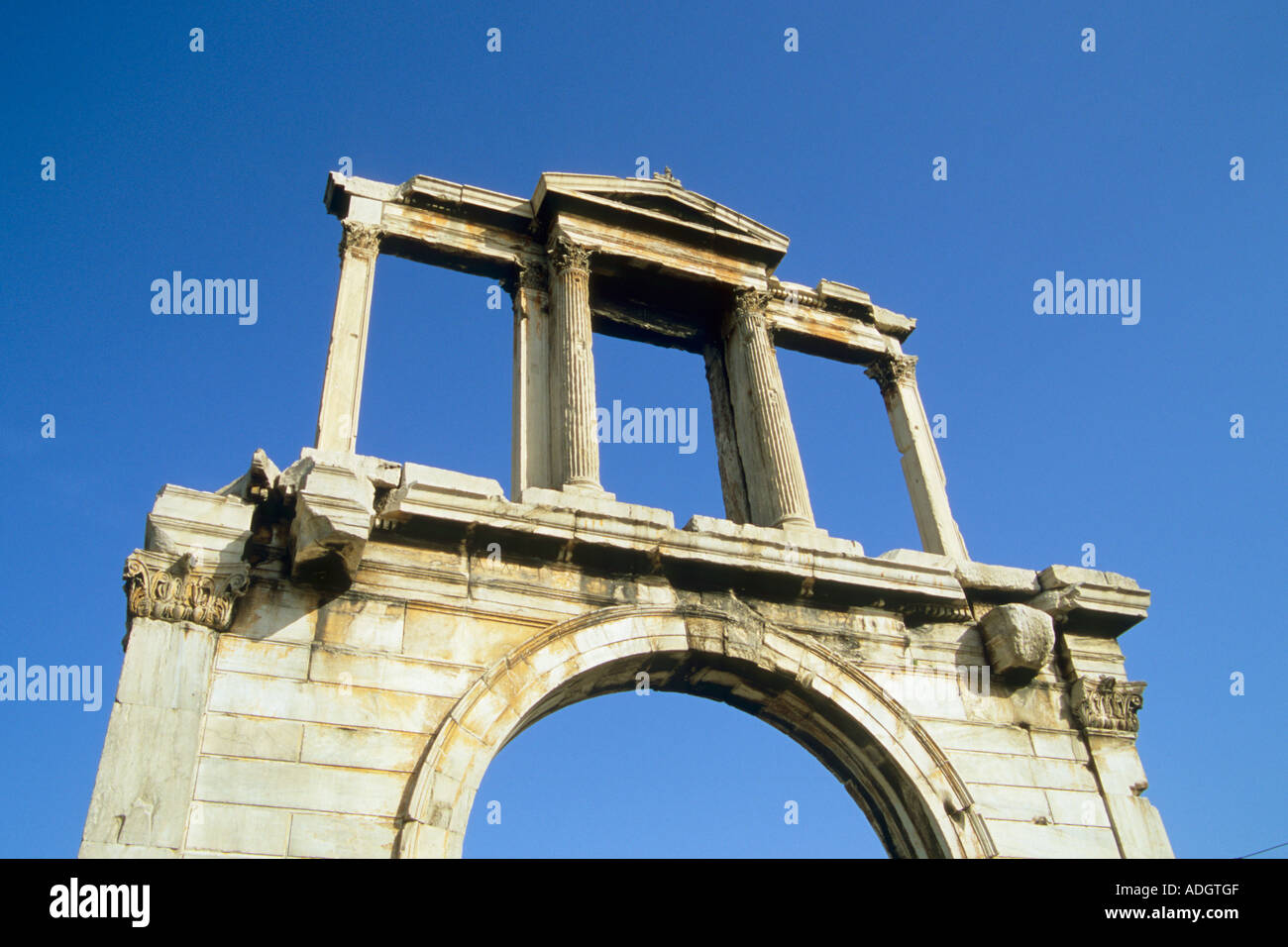 Grecia Atene Adriano s Arch Foto Stock
