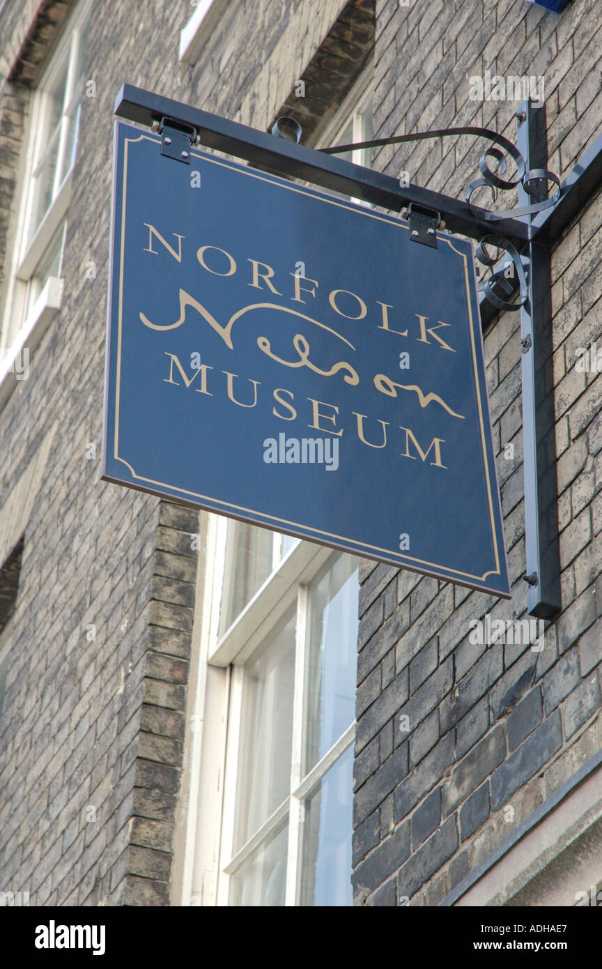 Norfolk Nelson Museum di Great Yarmouth, Norfolk, Regno Unito Foto Stock