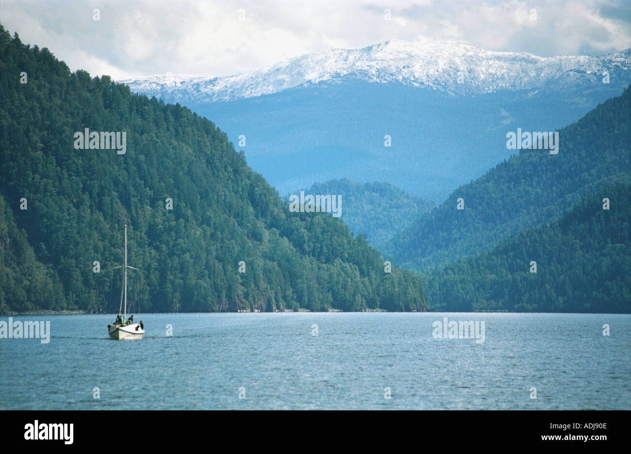 Il Lago Teletskoye Altai Russia Foto Stock