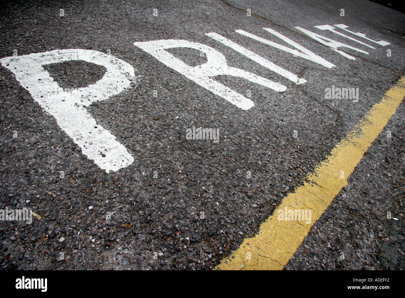 Segno privato Foto Stock