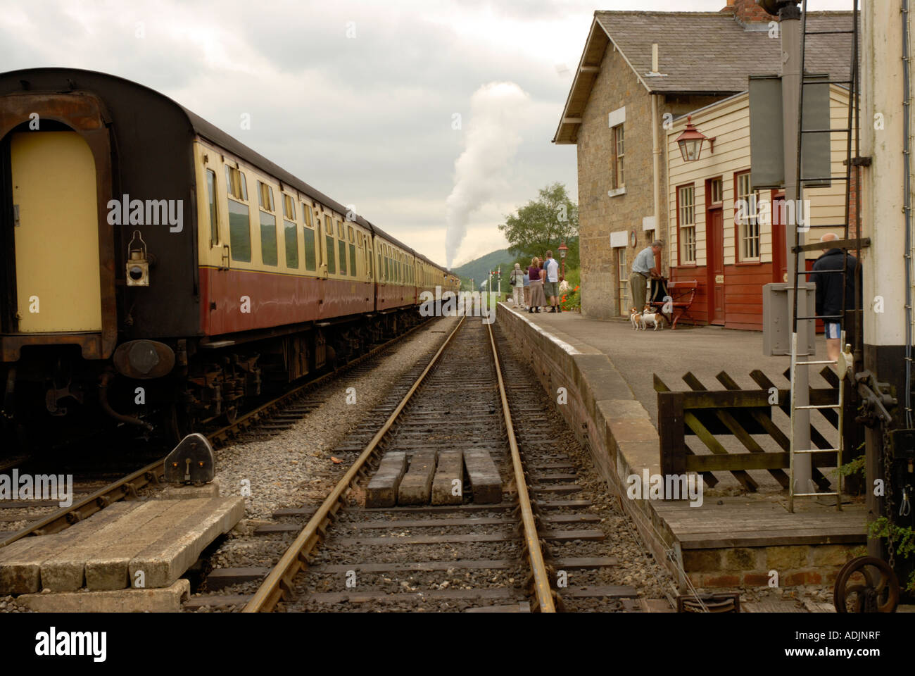Un giro sulla North York Moors East Coast Railway Foto Stock