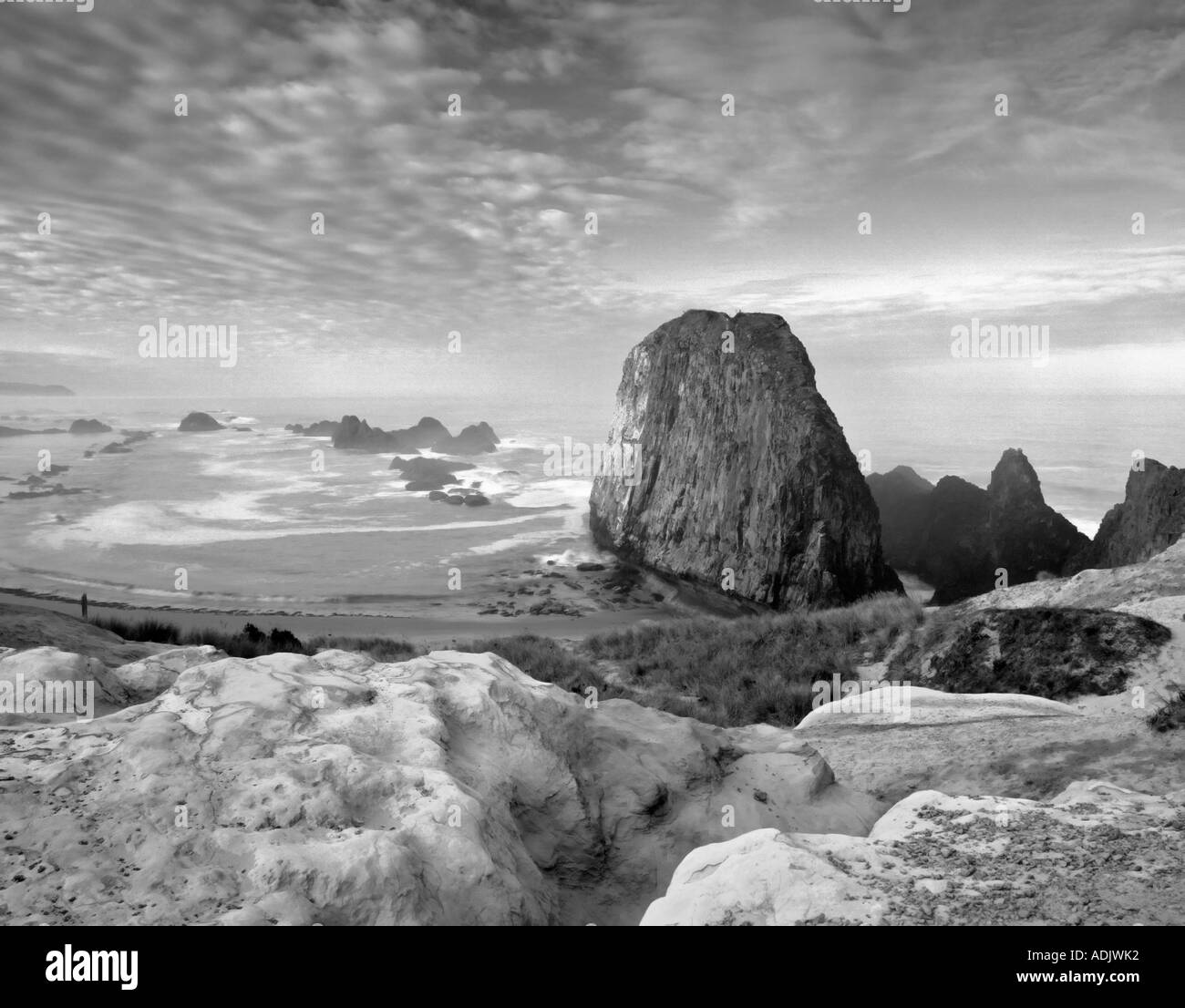 S00070M tif Sunrise a Seal Rock Oregon Foto Stock