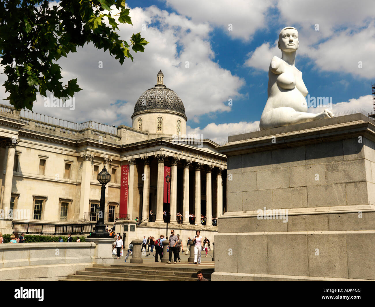 Trafalgar Square a Londra, Inghilterra Foto Stock