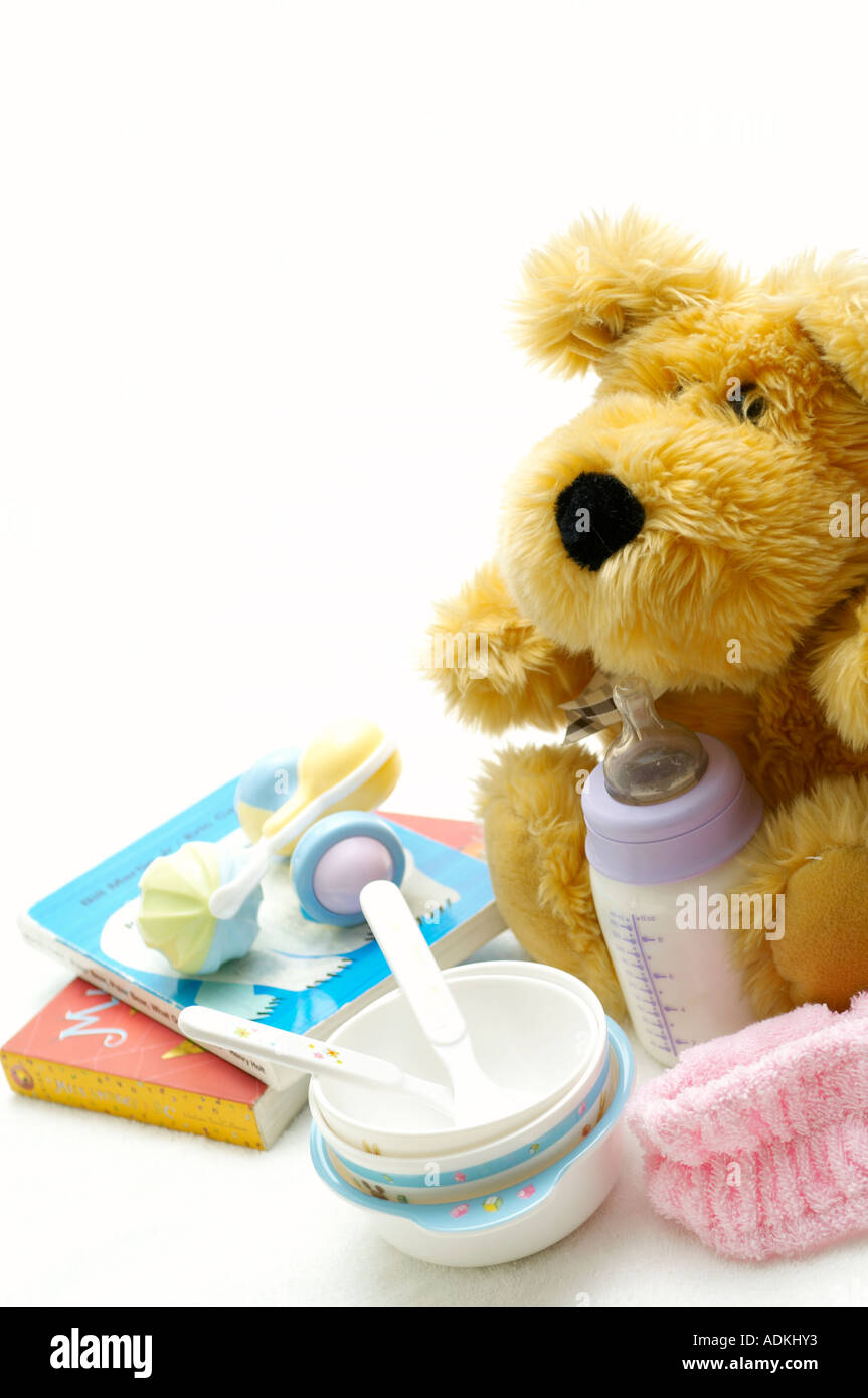 Baby materiali di consumo materiali di consumo durante il parto Foto Stock