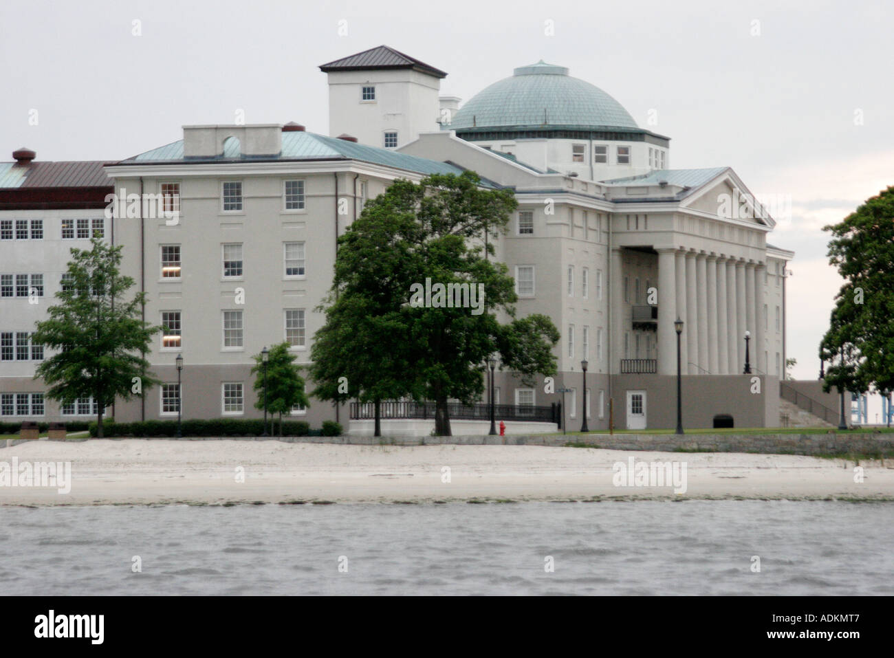 Portsmouth Virginia, Elizabeth River, acqua, Naval Hospital, assistenza sanitaria, costruito, 1830, US Oldest, VA060514183 Foto Stock