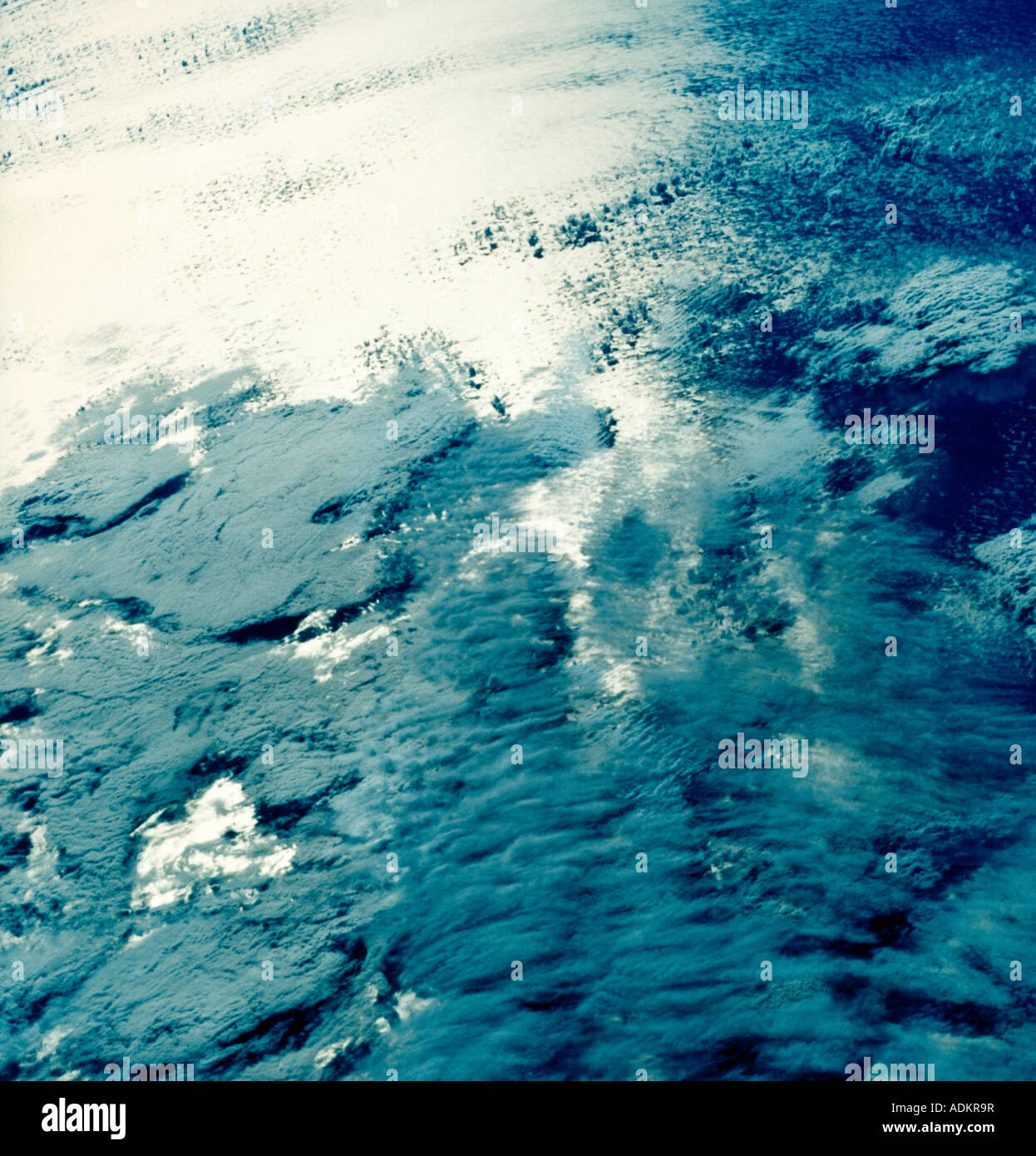 Nord Oceano Pacifico dallo spazio Foto Stock