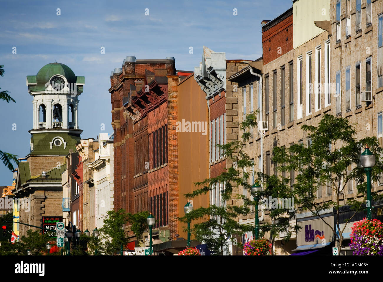 King Street Historic District Brockville Ontario Canada Foto Stock