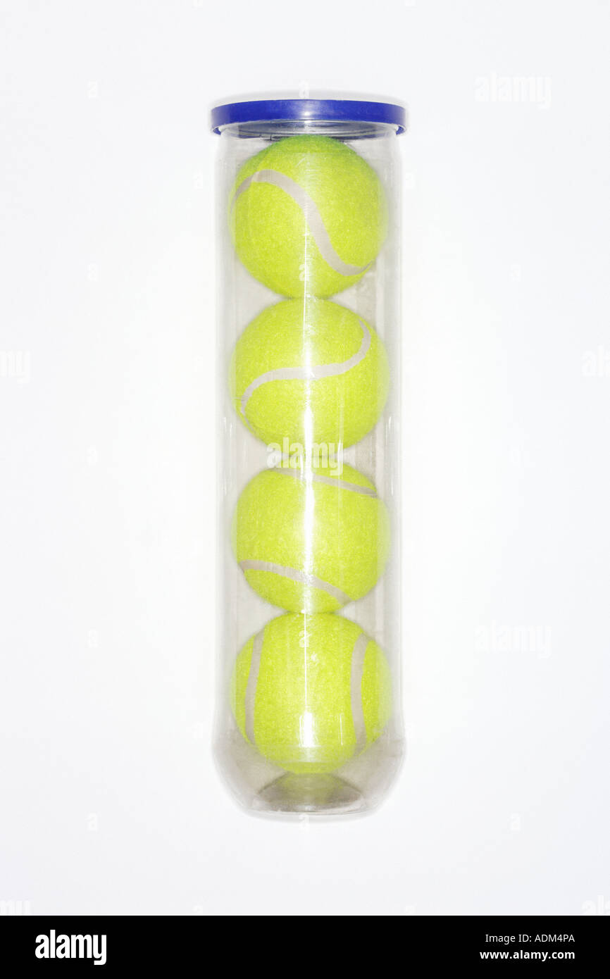Tubo di palle da tennis Foto stock - Alamy