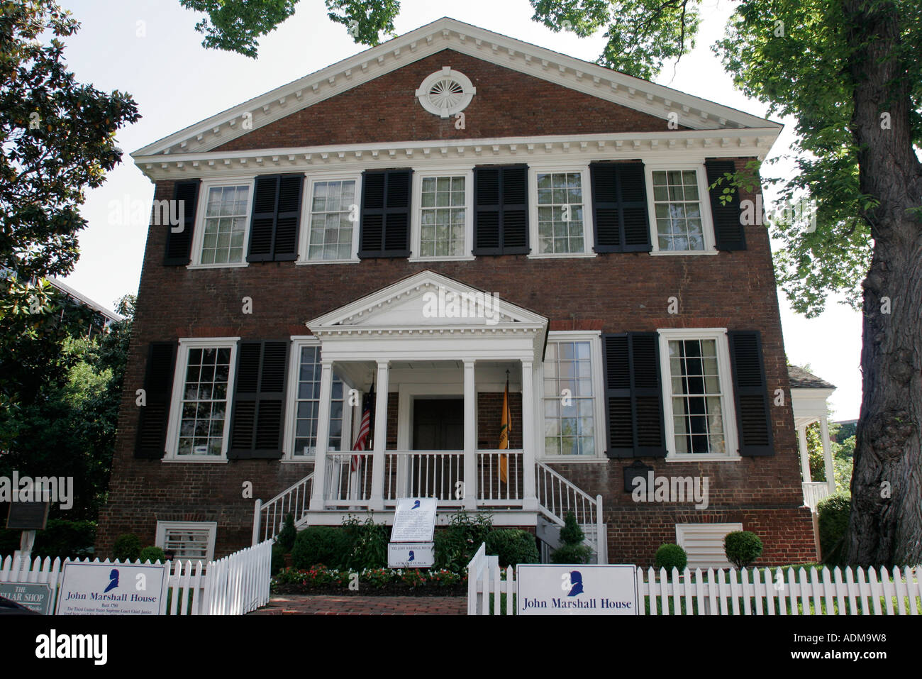 Richmond Virginia, John Marshall casa, case, costruito, costruito 1790, stile federalista, Corte Suprema capo Giustizia, VA060518025 Foto Stock