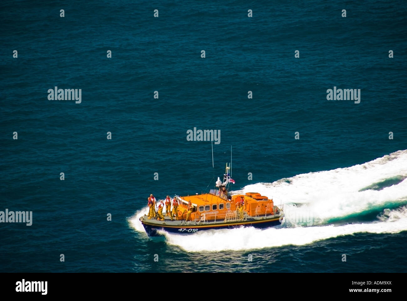 Sennen Cove RNLI Tyne classe Life Boat Foto Stock