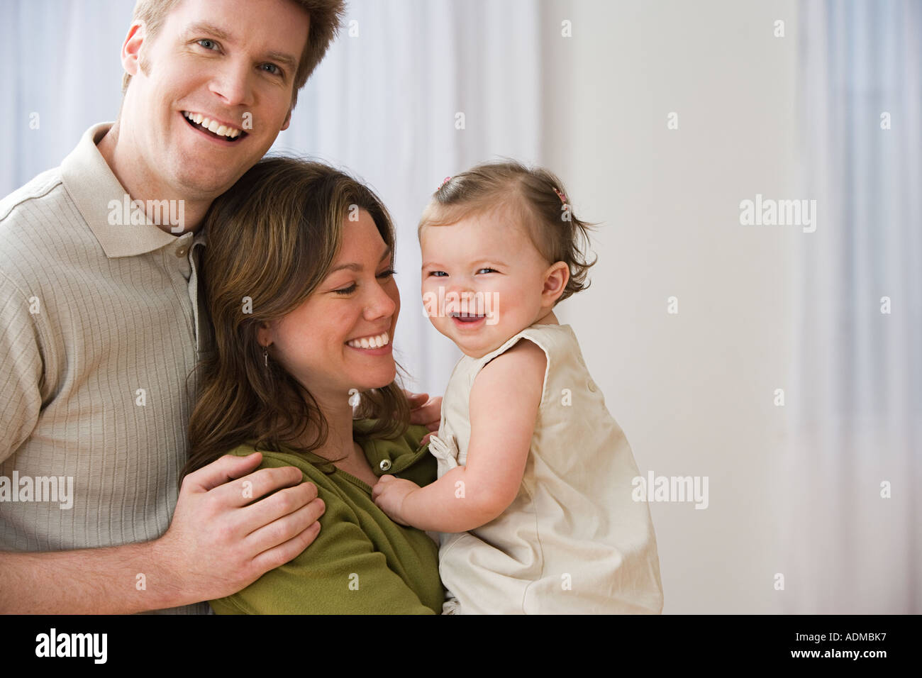 Famiglia felice Foto Stock