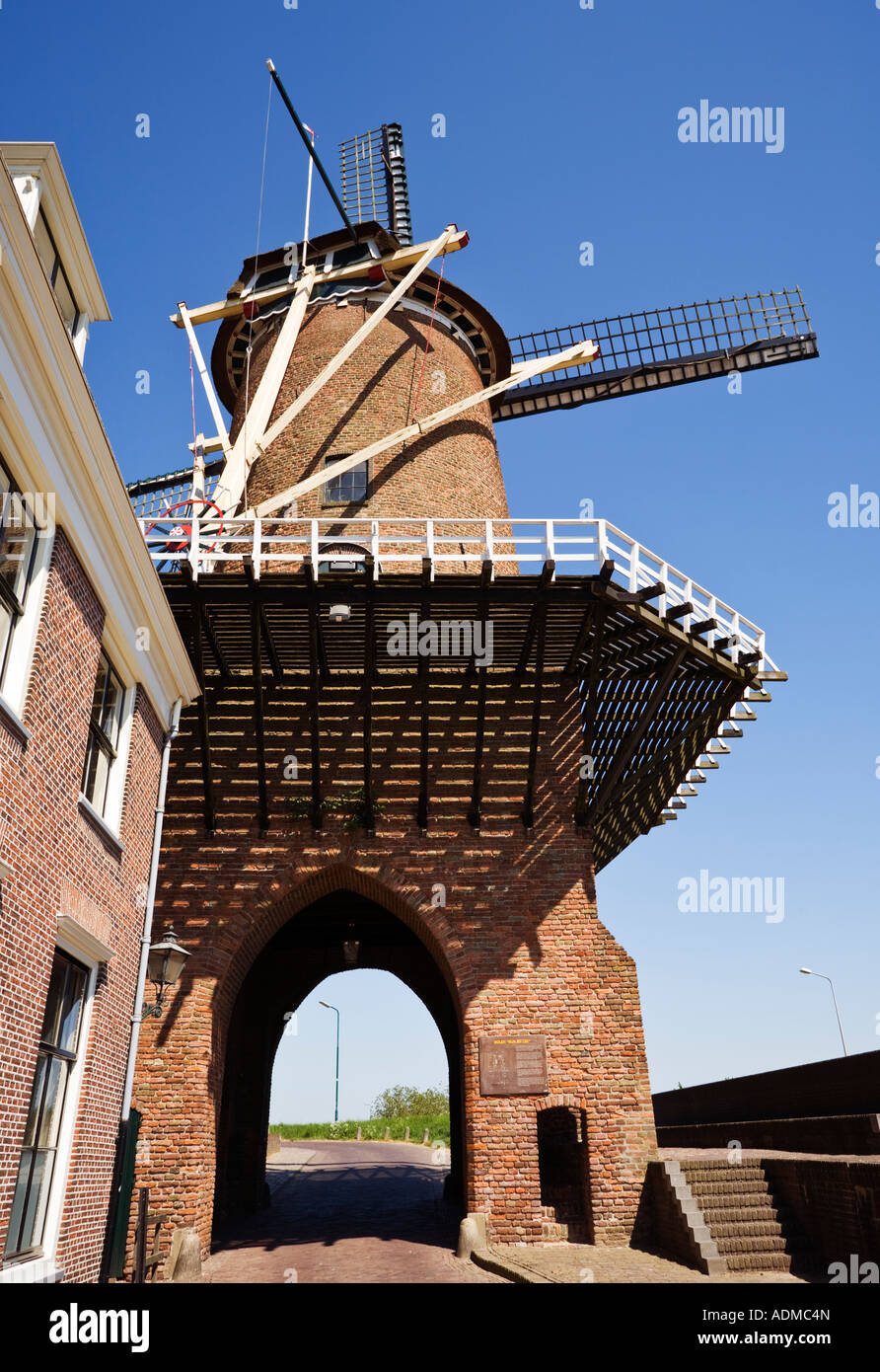 Il mulino a vento a Wijk Bij Duurstede Paesi Bassi Europa Foto Stock