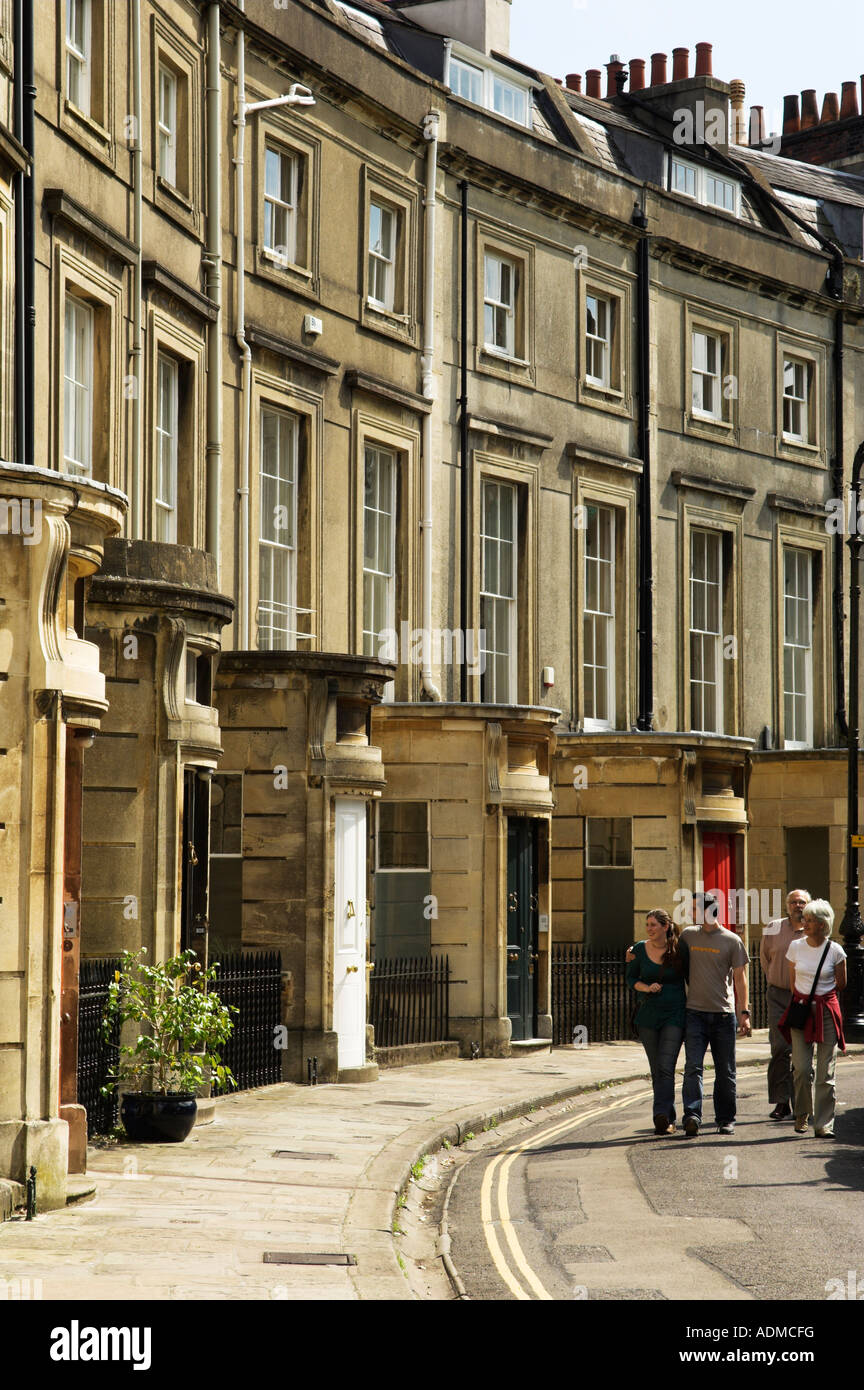 Case in stile georgiano sul Paragon Clifton Bristol Inghilterra Foto Stock